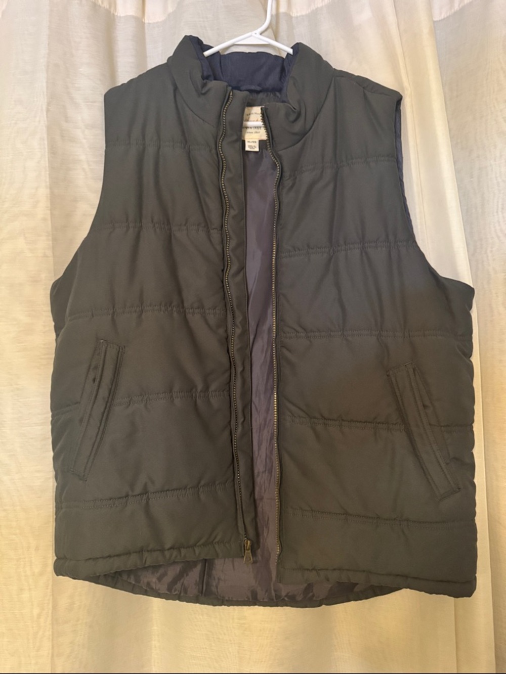 Men's Quilted Puffer Vest in Charcoal - Lightweight Layering